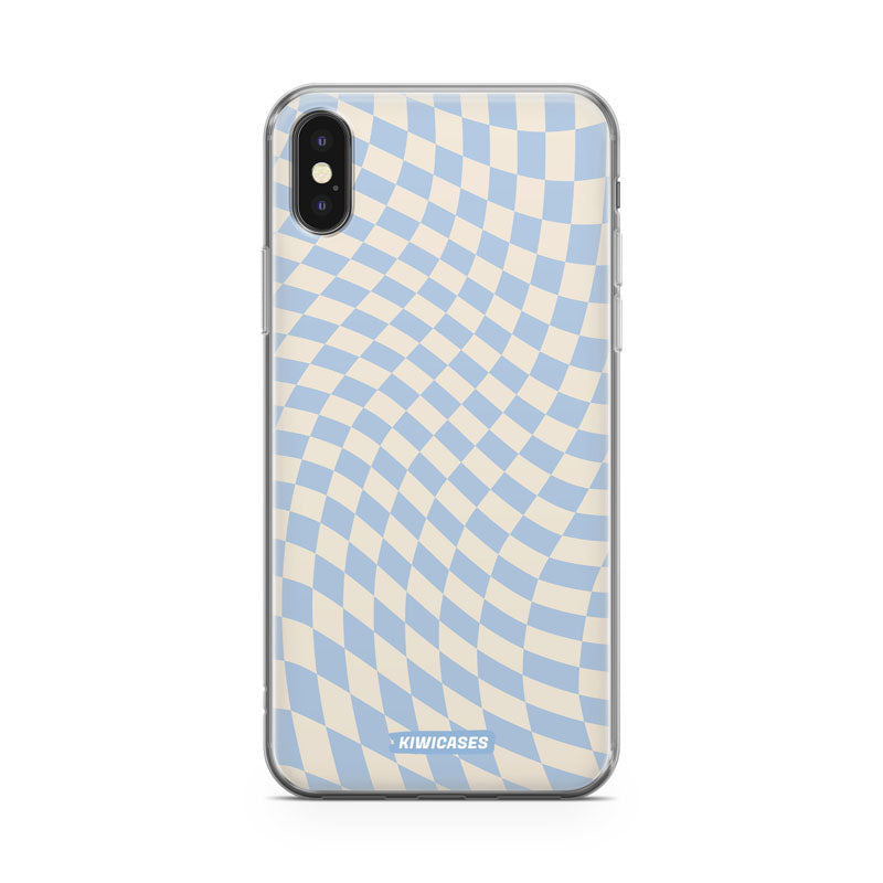 Blue Checkers - iPhone X/XS