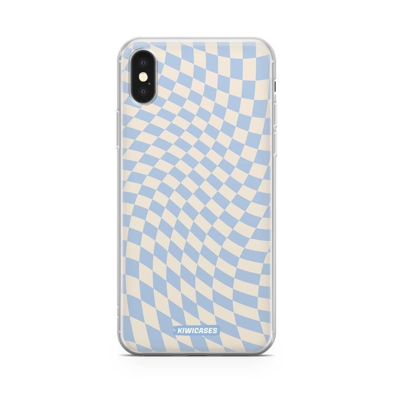 Blue Checkers - iPhone X/XS
