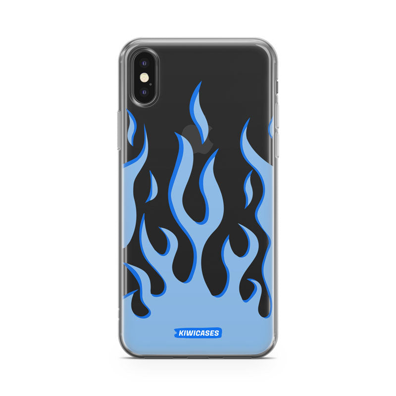 Blue Fire Flames - iPhone X/XS