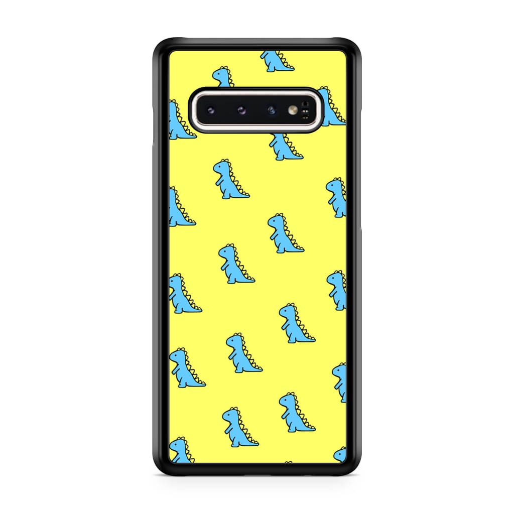 Yellow Dinosaur Phone Case - Galaxy S10 Plus - Phone Case