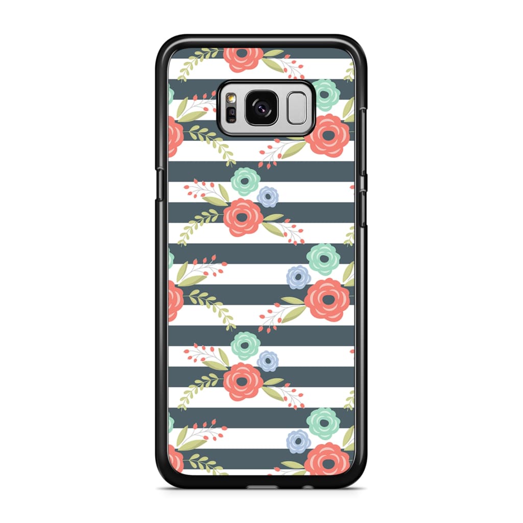 Zebra Bloom Floral Phone Case - Galaxy S8 Plus - Phone Case