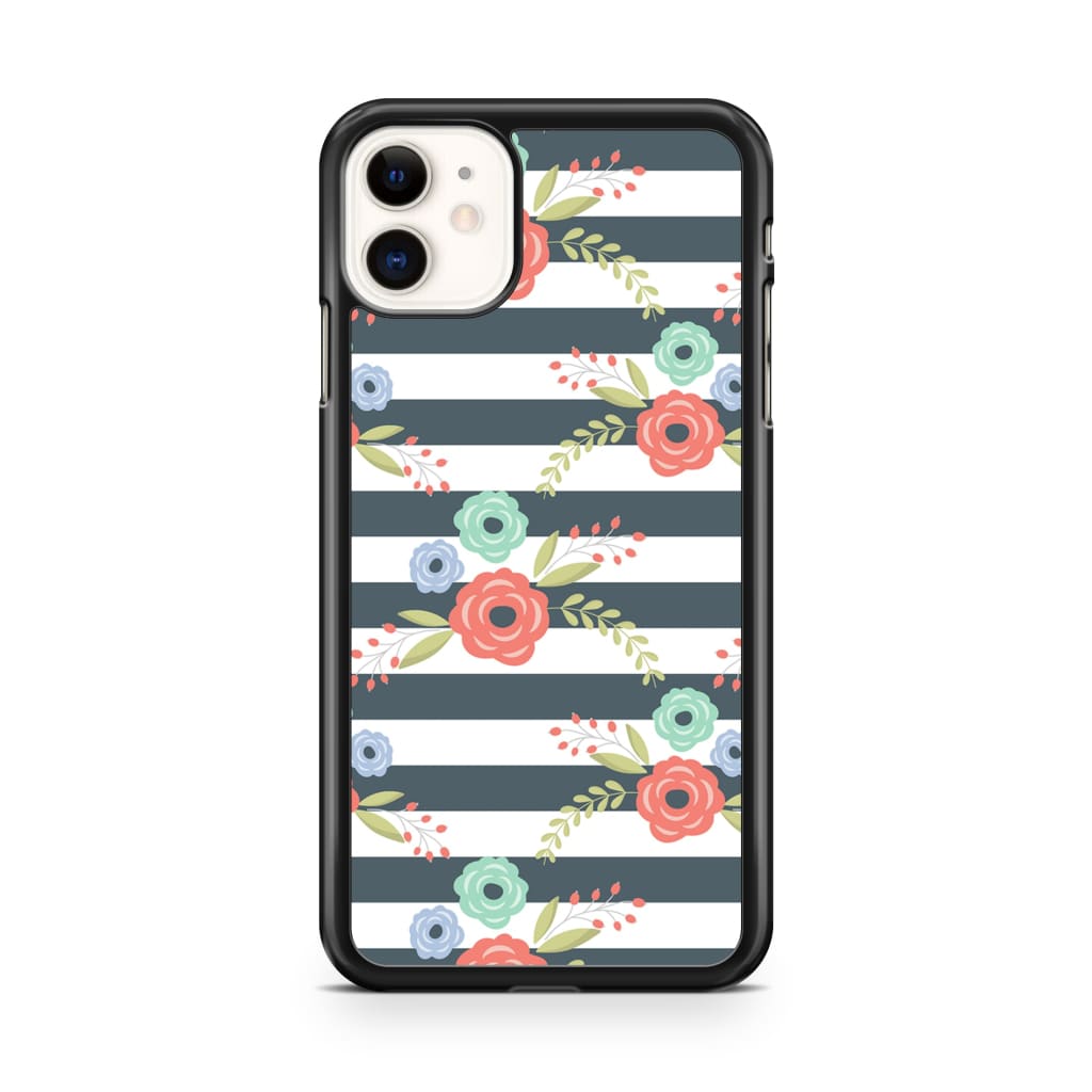 Zebra Bloom Floral Phone Case - iPhone 11 - Phone Case