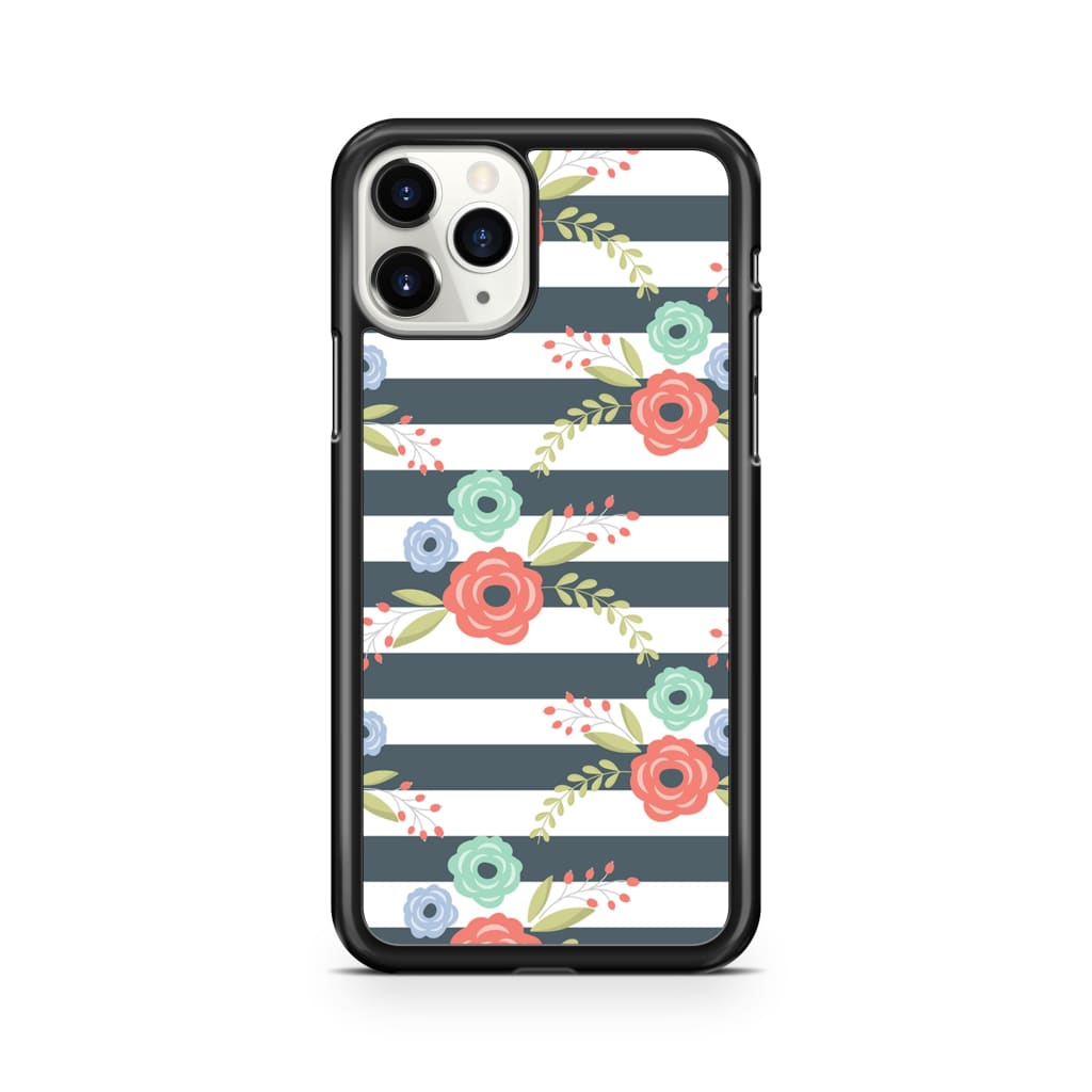 Zebra Bloom Floral Phone Case - iPhone 11 Pro - Phone Case