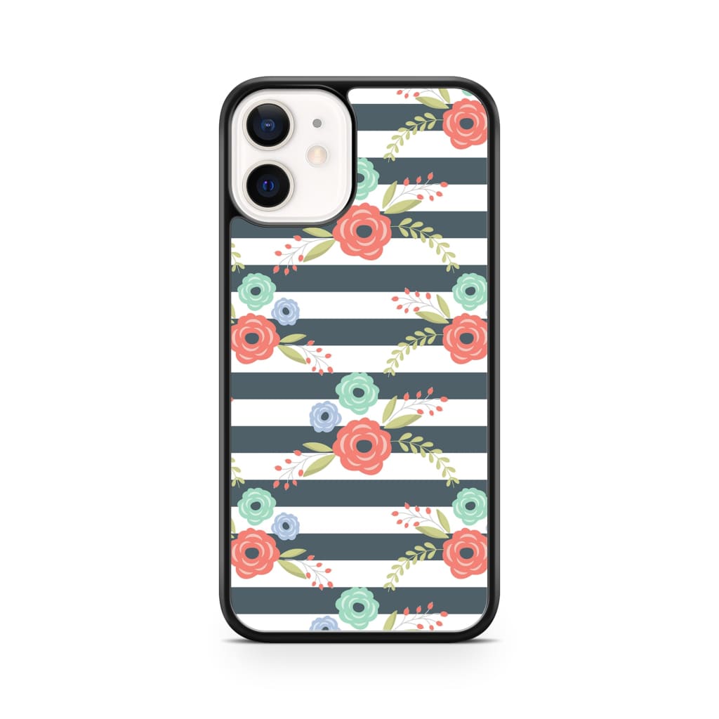 Zebra Bloom Floral Phone Case - iPhone 12 Mini - Phone Case