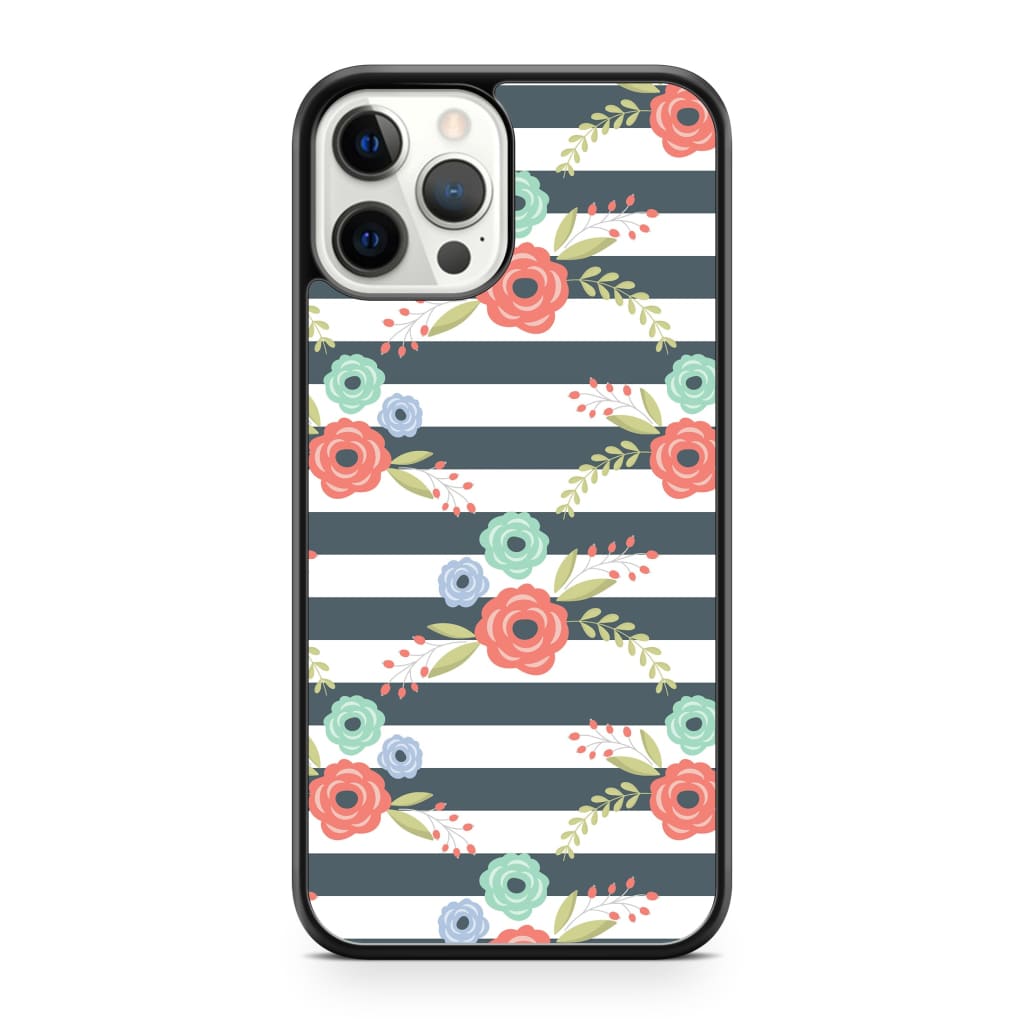Zebra Bloom Floral Phone Case - iPhone 12 Pro Max - Phone 
