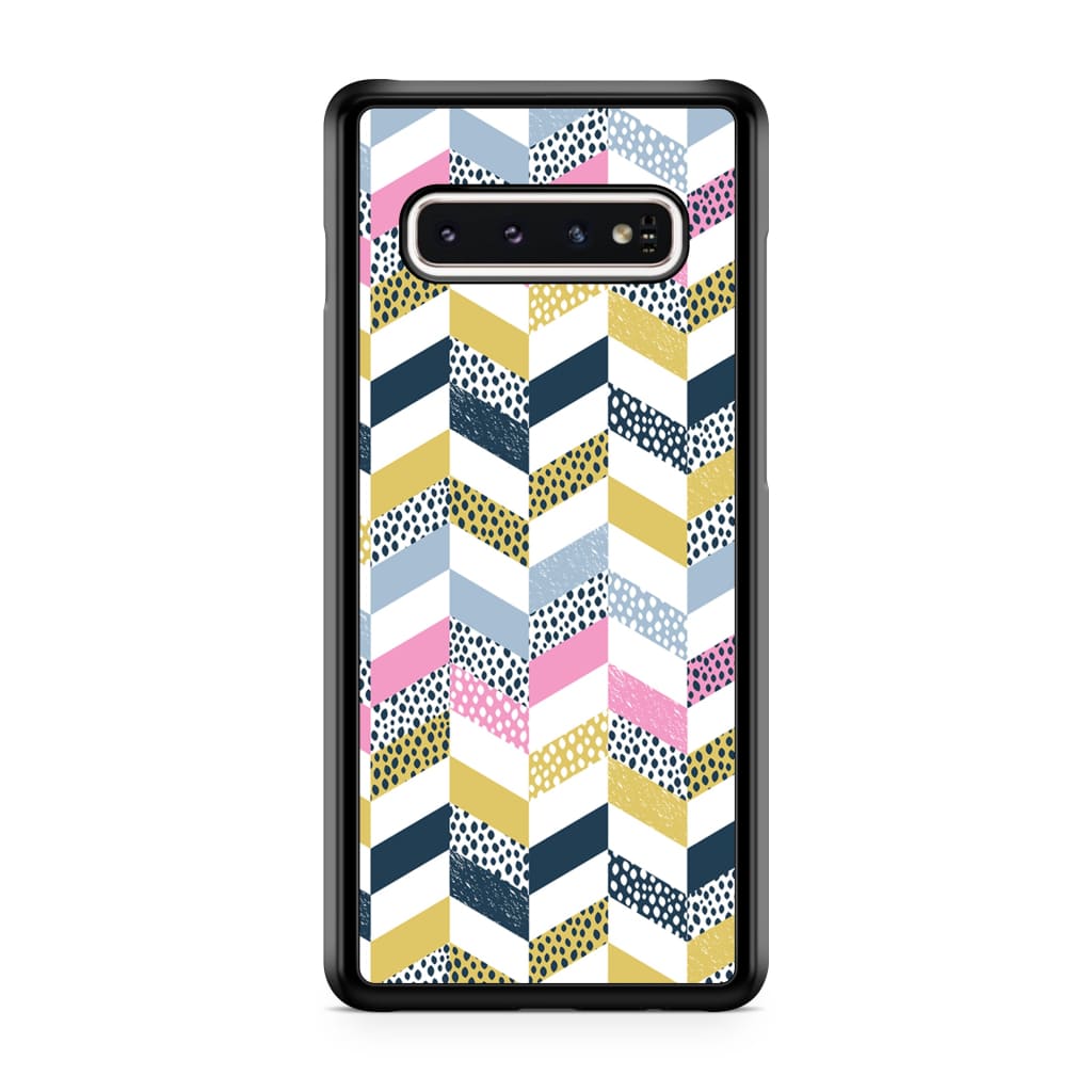 Zigzag Indigo Phone Case - Galaxy S10 Plus - Phone Case