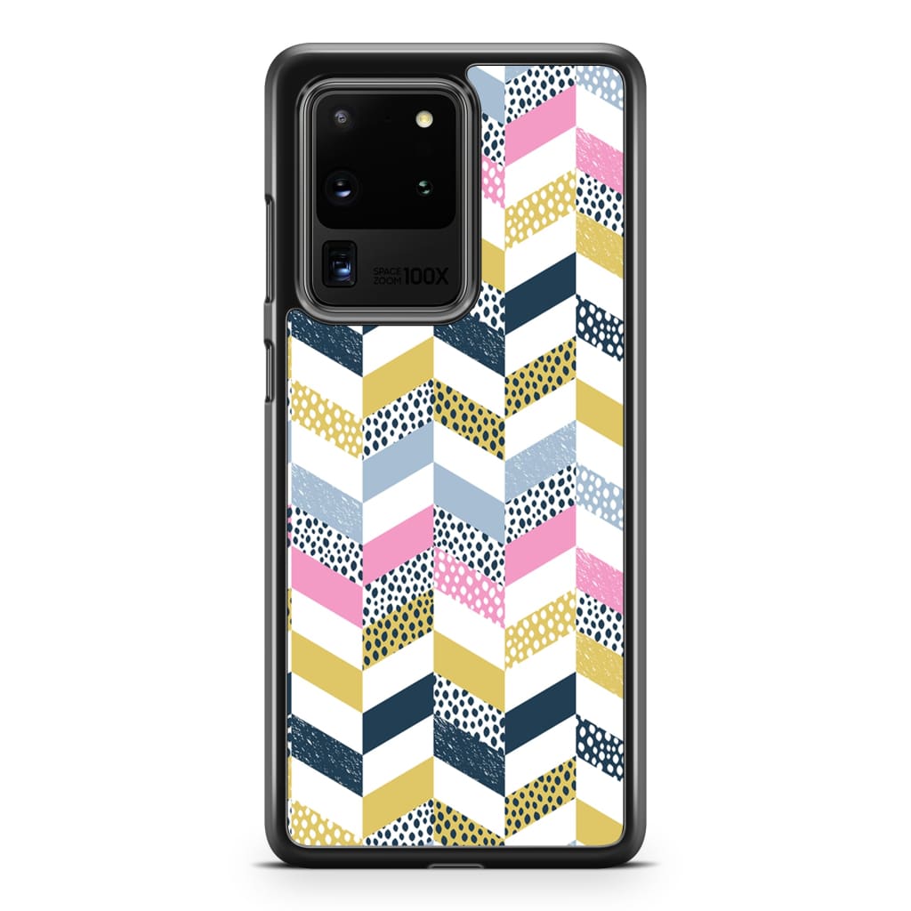 Zigzag Indigo Phone Case - Galaxy S20 Ultra - Phone Case